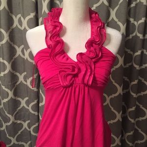 Express Pink Halter Top
